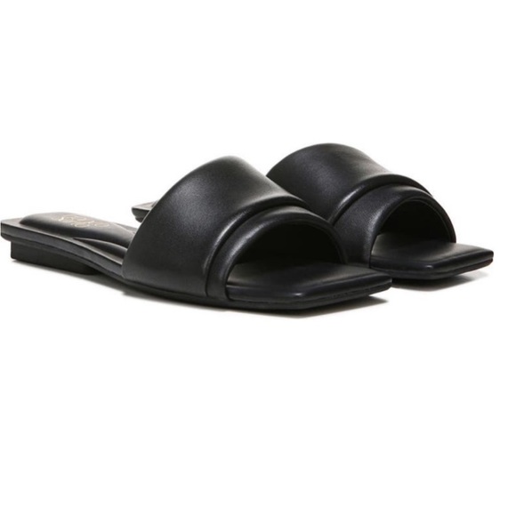 Franco Sarto Caris Black Slide Sandals - Picture 3 of 11